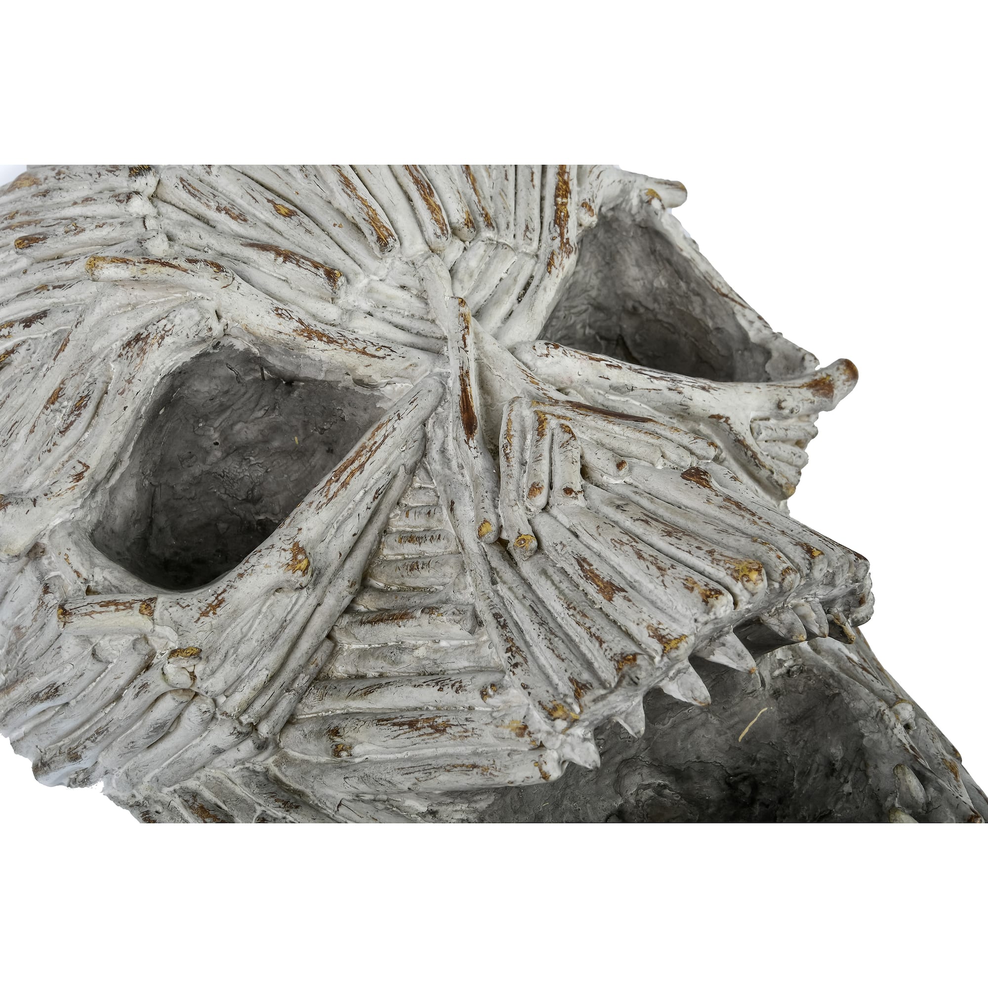 15" Driftwood Ghost Face Décor